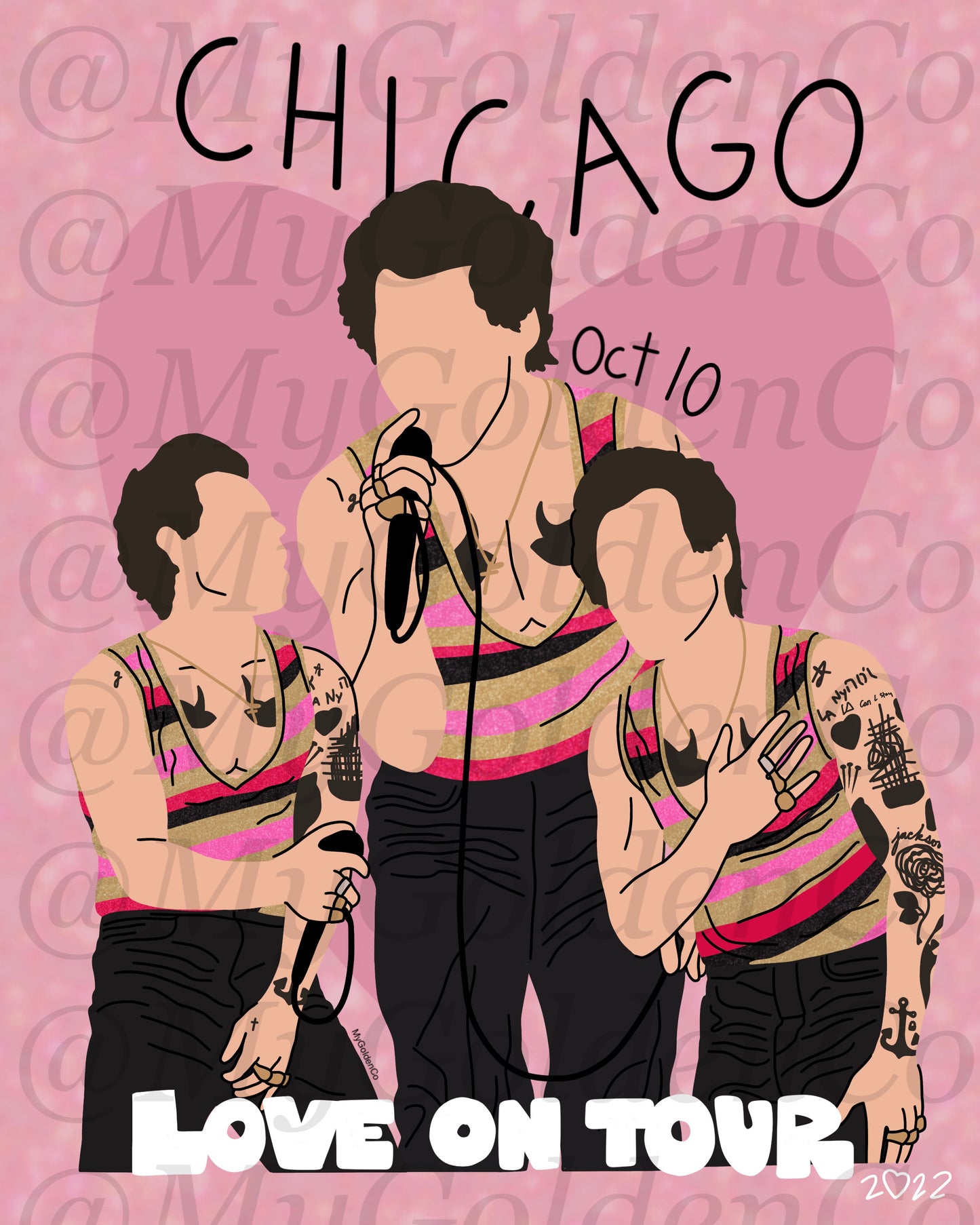 Chicago Oct 10 Glossy Poster