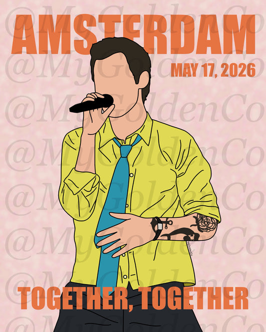 Together, Amsterdam May 17 Glossy Poster