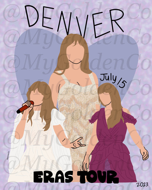 Denver July 15 Glossy Poster