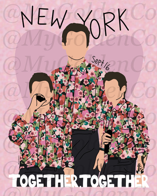 Together, New York City Sept 16 Glossy Poster