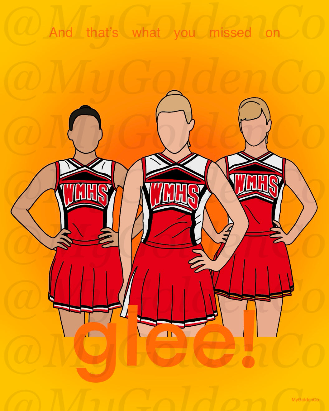 Missed on Glee Glossy Poster