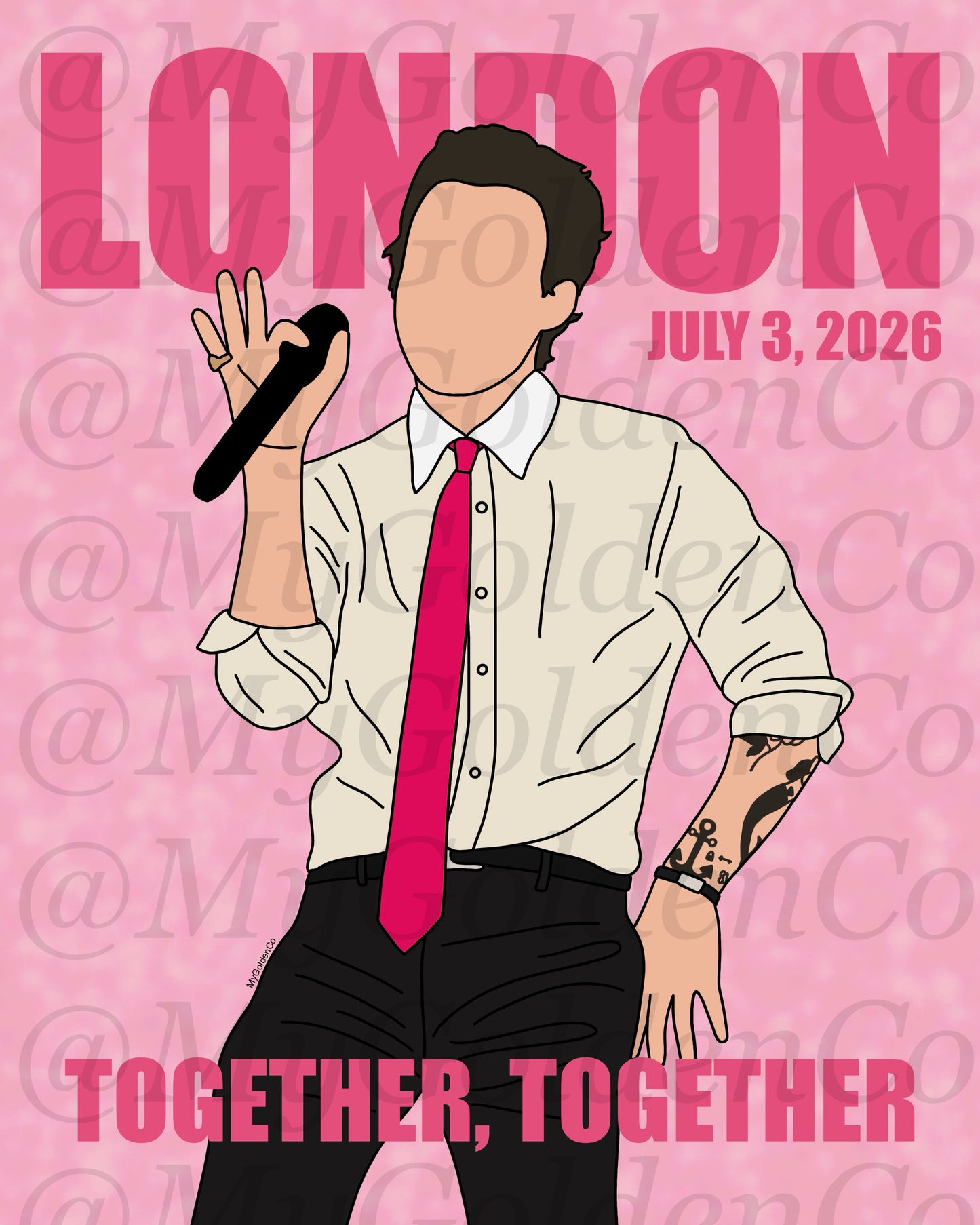 Together, London July 3 Glossy Poster