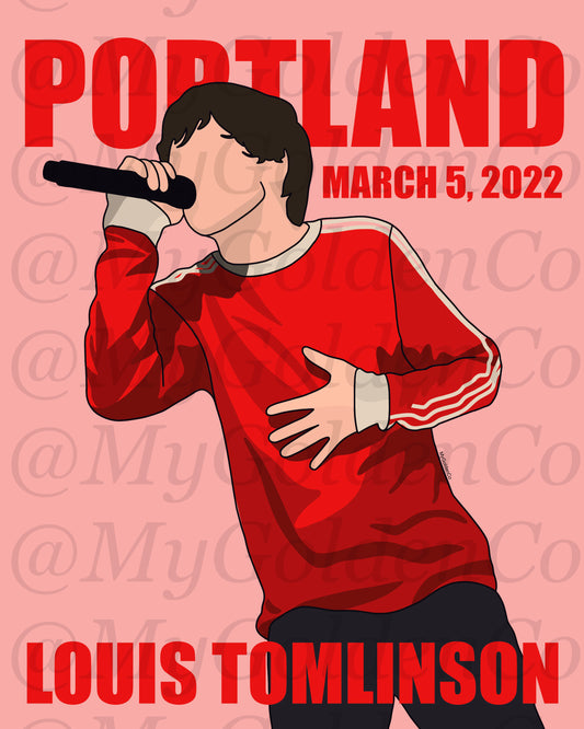 Portland NIGHT 1 LT World Tour, Glossy Poster