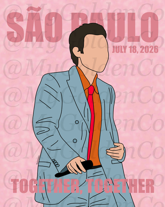 Together, São Paulo July 18 Glossy Poster