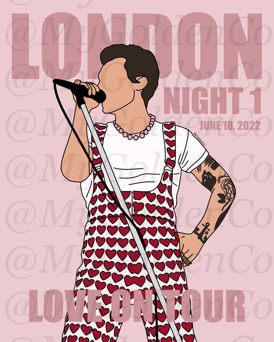 London Night 1 Glossy Poster