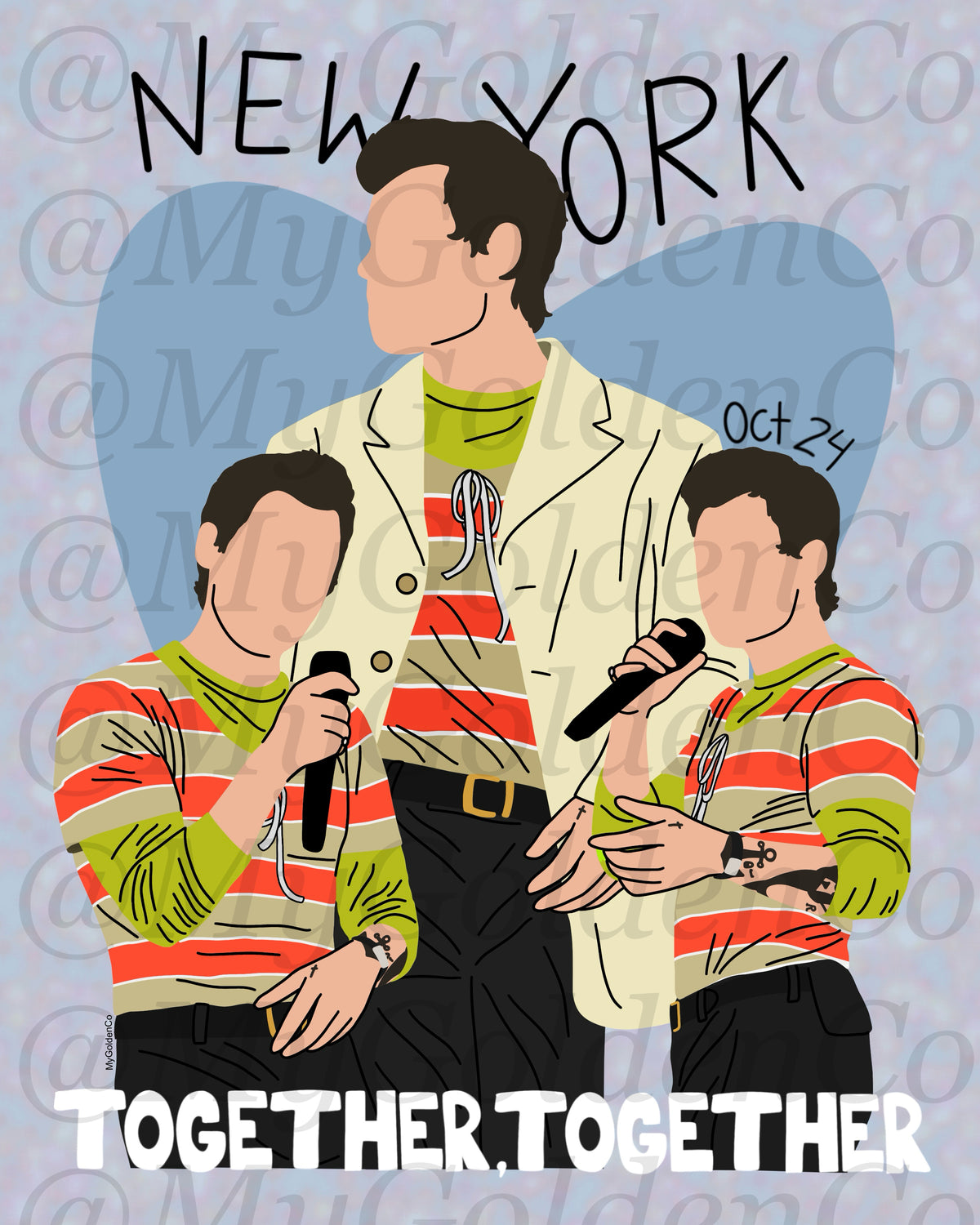 Together, New York City Oct 24 Glossy Poster
