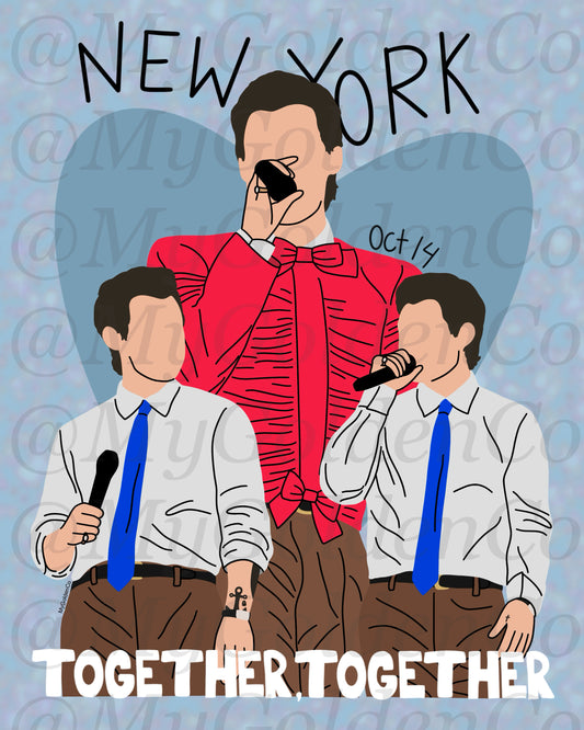 Together, New York City Oct 14 Glossy Poster