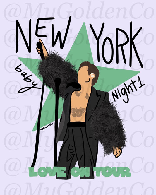 New York City Night 1 Glossy Poster