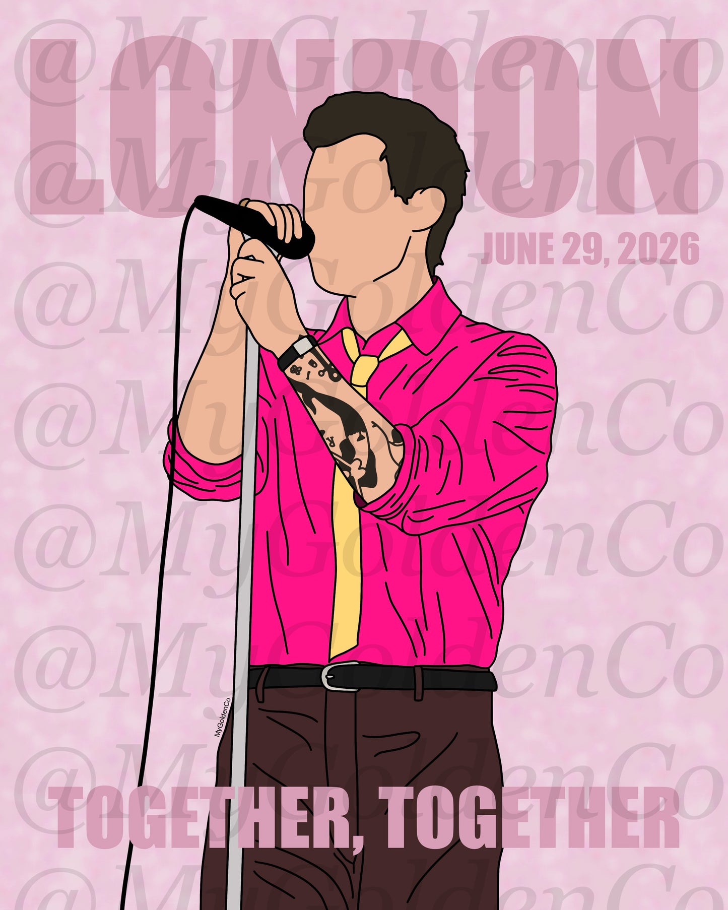 Together, London June 29 Glossy Poster