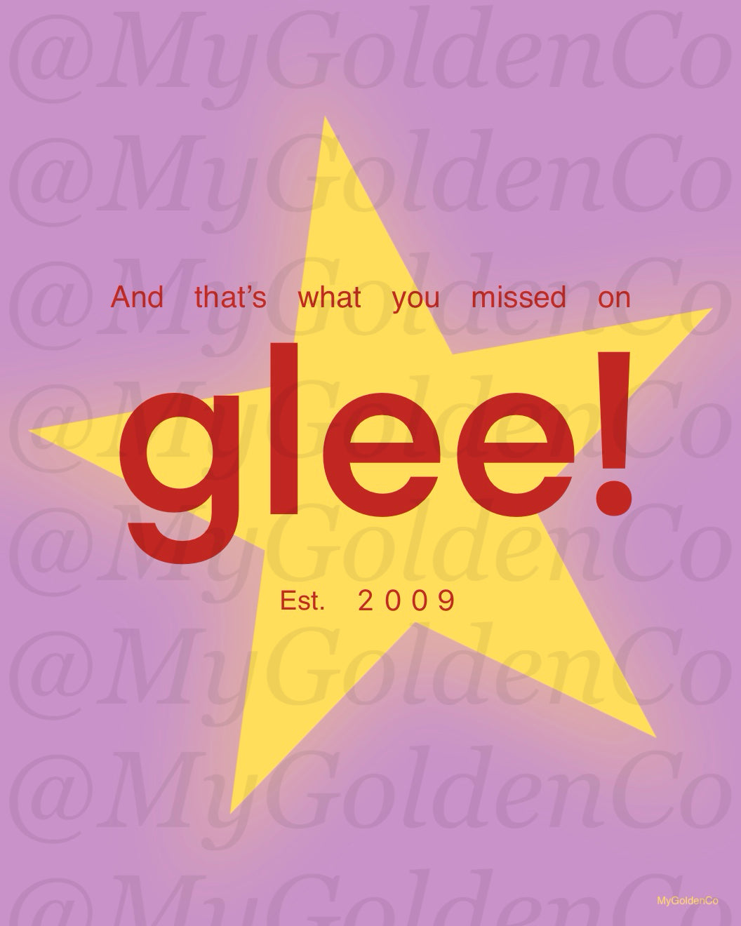 Missed on Glee Glossy Poster