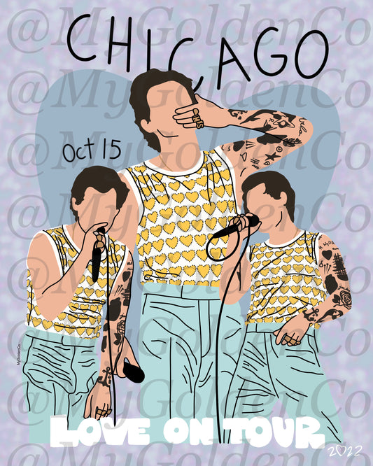 Chicago Oct 15 Glossy Poster