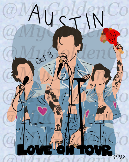 Austin oct 3 Glossy Poster