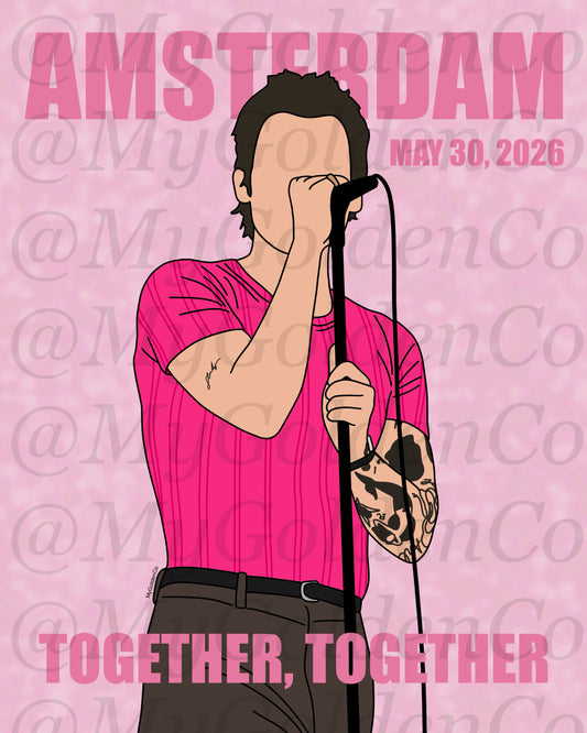 Together, Amsterdam May 30 Glossy Poster