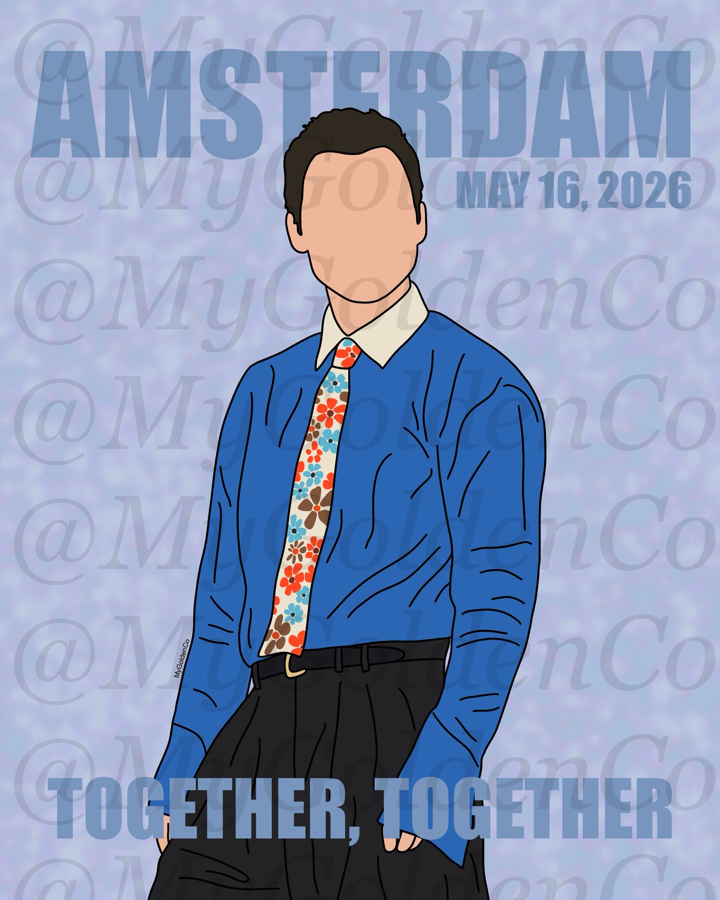 Together, Amsterdam May 16 Glossy Poster