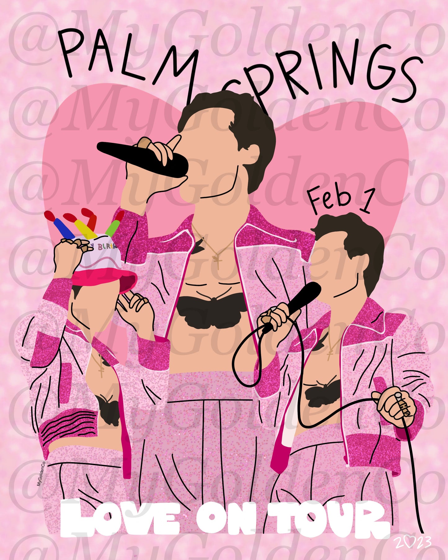 Palm Springs Feb 1 Glossy Poster