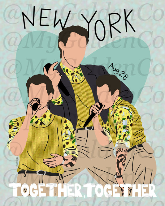 Together, New York City Aug 28 Glossy Poster