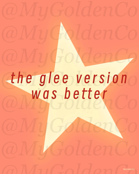 Glee Version Glossy Poster