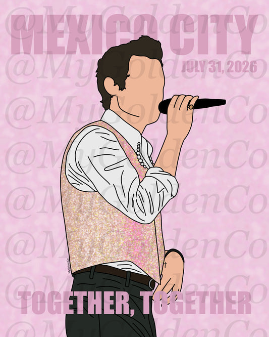 Together, Mexico City July 31 Glossy Poster