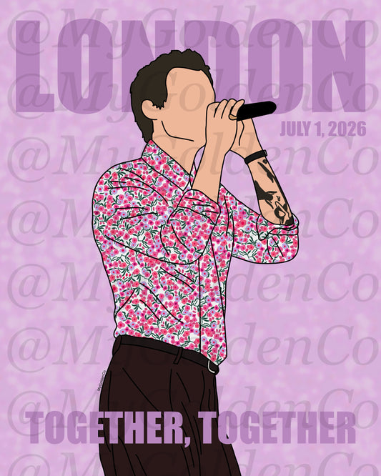 Together, London July 1 Glossy Poster