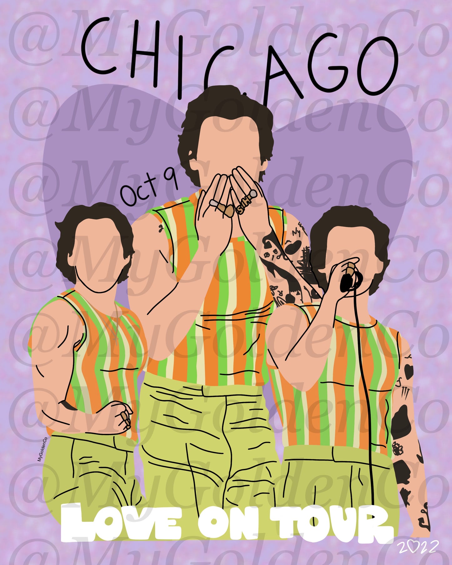 Chicago Oct 9 Glossy Poster