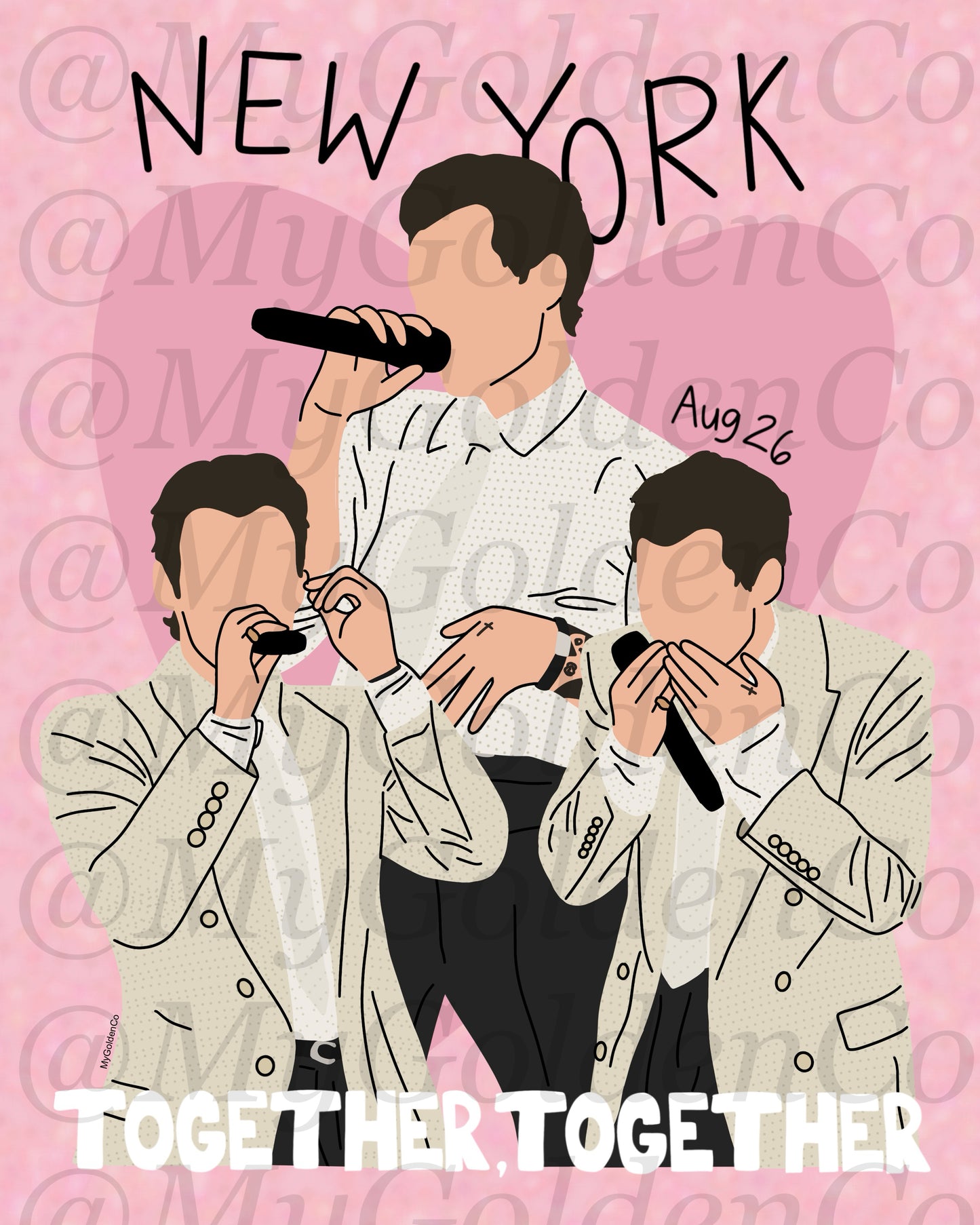 Together, New York City Aug 26 Glossy Poster