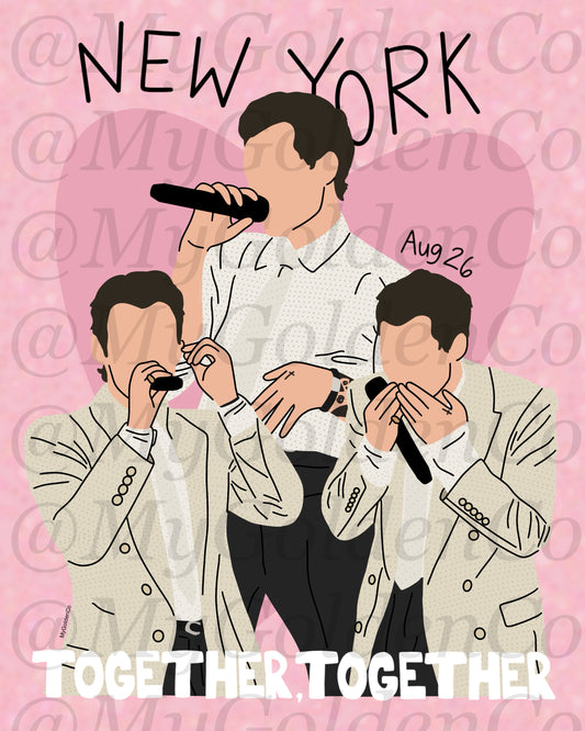 Together, New York City Aug 26 Glossy Poster