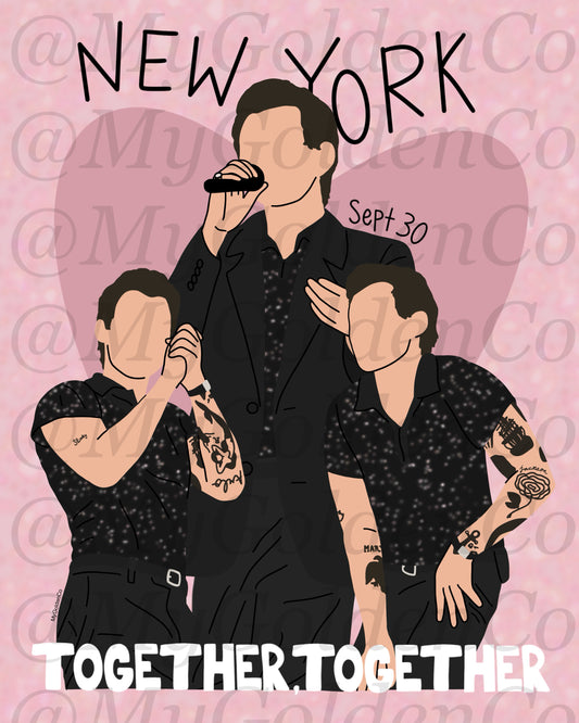 Together, New York City Sept 30 Glossy Poster