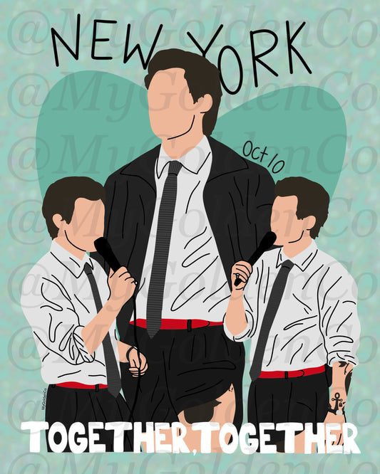 Together, New York City Oct 10 Glossy Poster