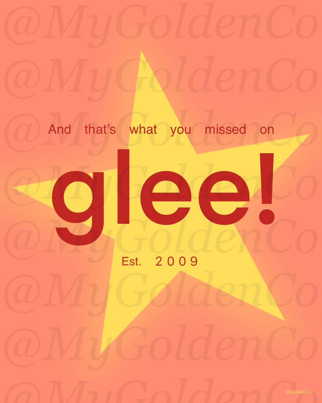 Missed on Glee Glossy Poster