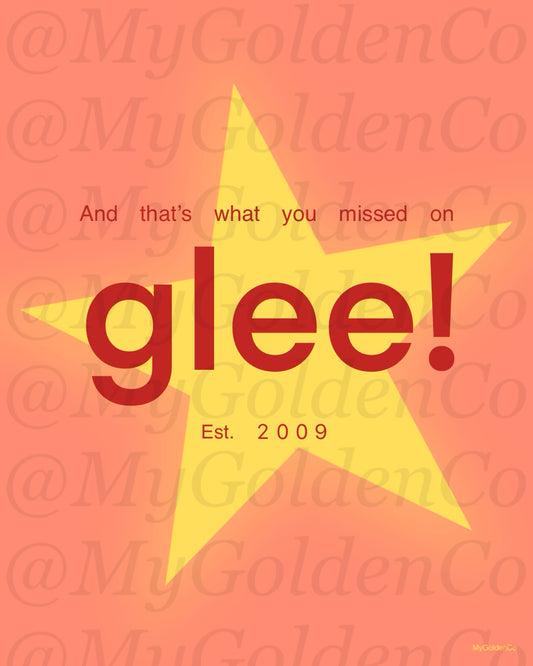 Missed on Glee Glossy Poster