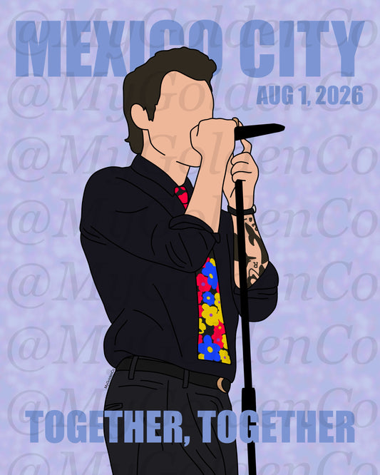 Together, Mexico City Aug 1 Glossy Poster