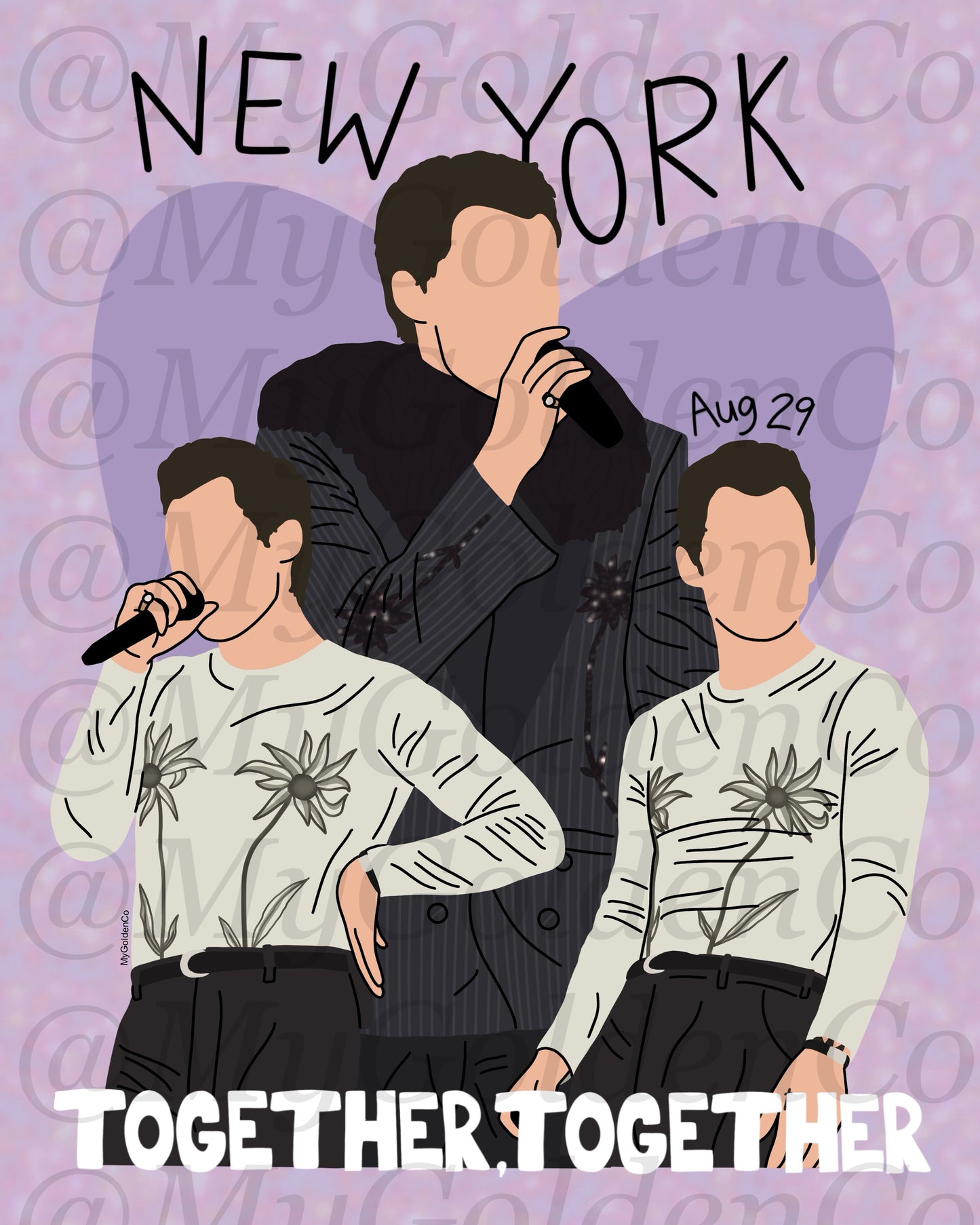 Together, New York City Aug 29 Glossy Poster