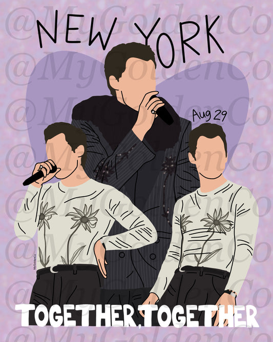 Together, New York City Aug 29 Glossy Poster