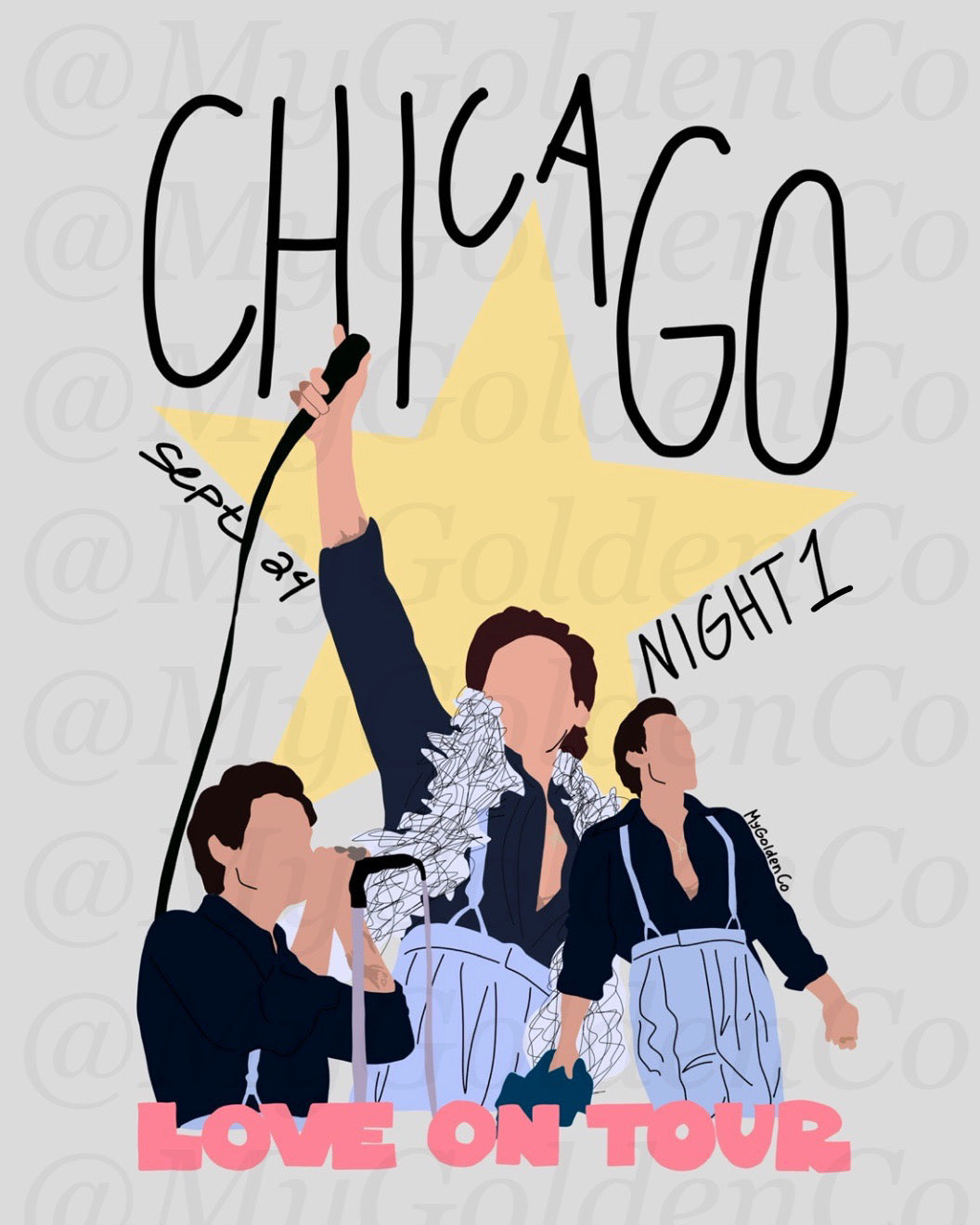 Chicago Sept 24 Night 1 Glossy Poster