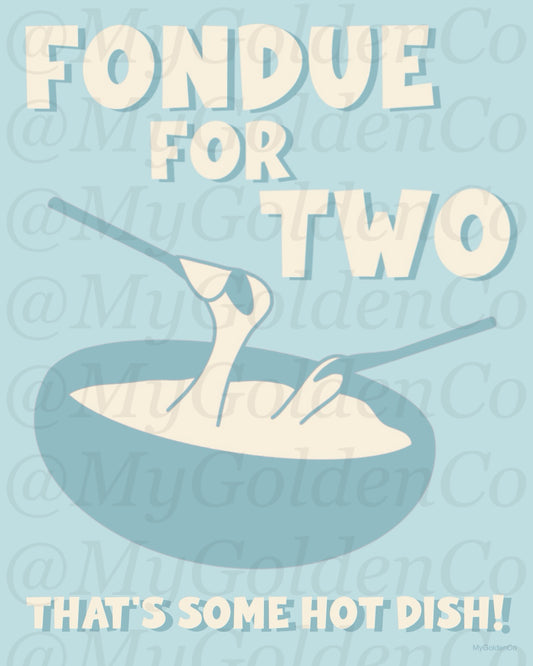 Fondue for 2 Glossy Poster
