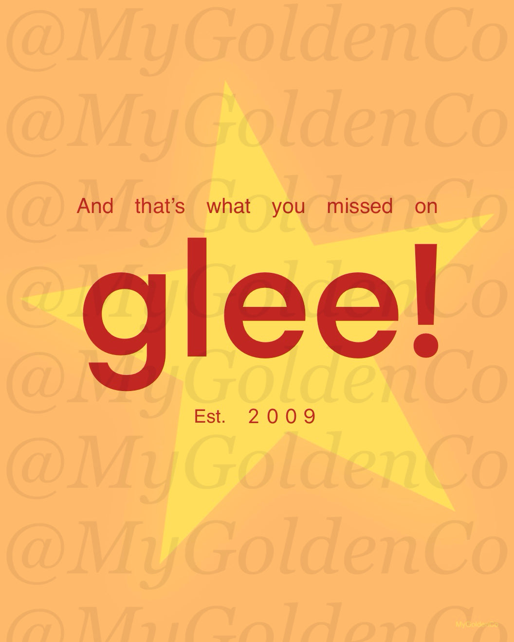 Missed on Glee Glossy Poster