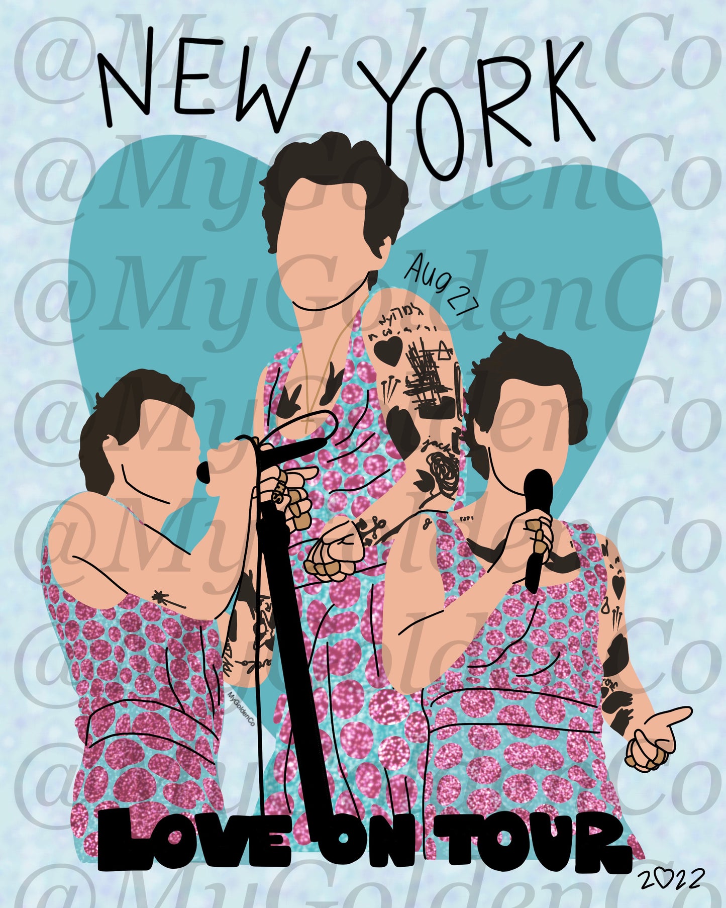 New York City Aug 27 Glossy Poster