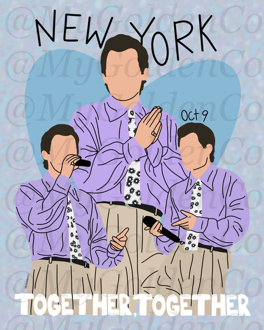 Together, New York City Oct 9 Glossy Poster