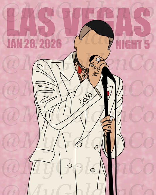 Las Vegas Night 5 Zayn Glossy Poster