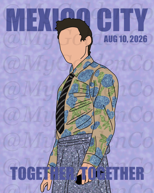 Together, Mexico City Aug 10 Glossy Poster