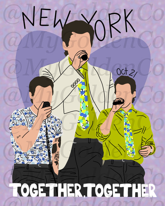 Together, New York City Oct 21 Glossy Poster