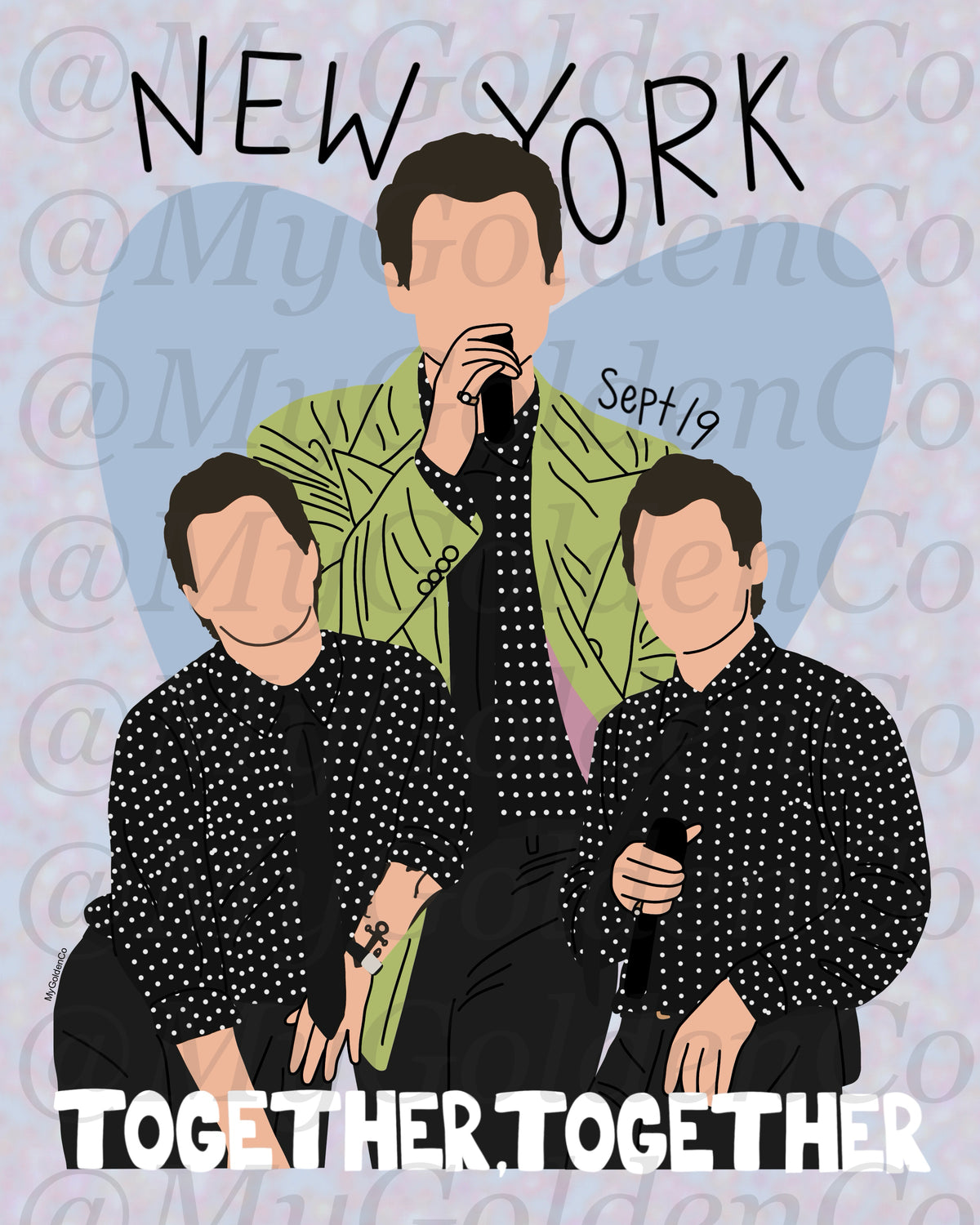 Together, New York City Sept 19 Glossy Poster