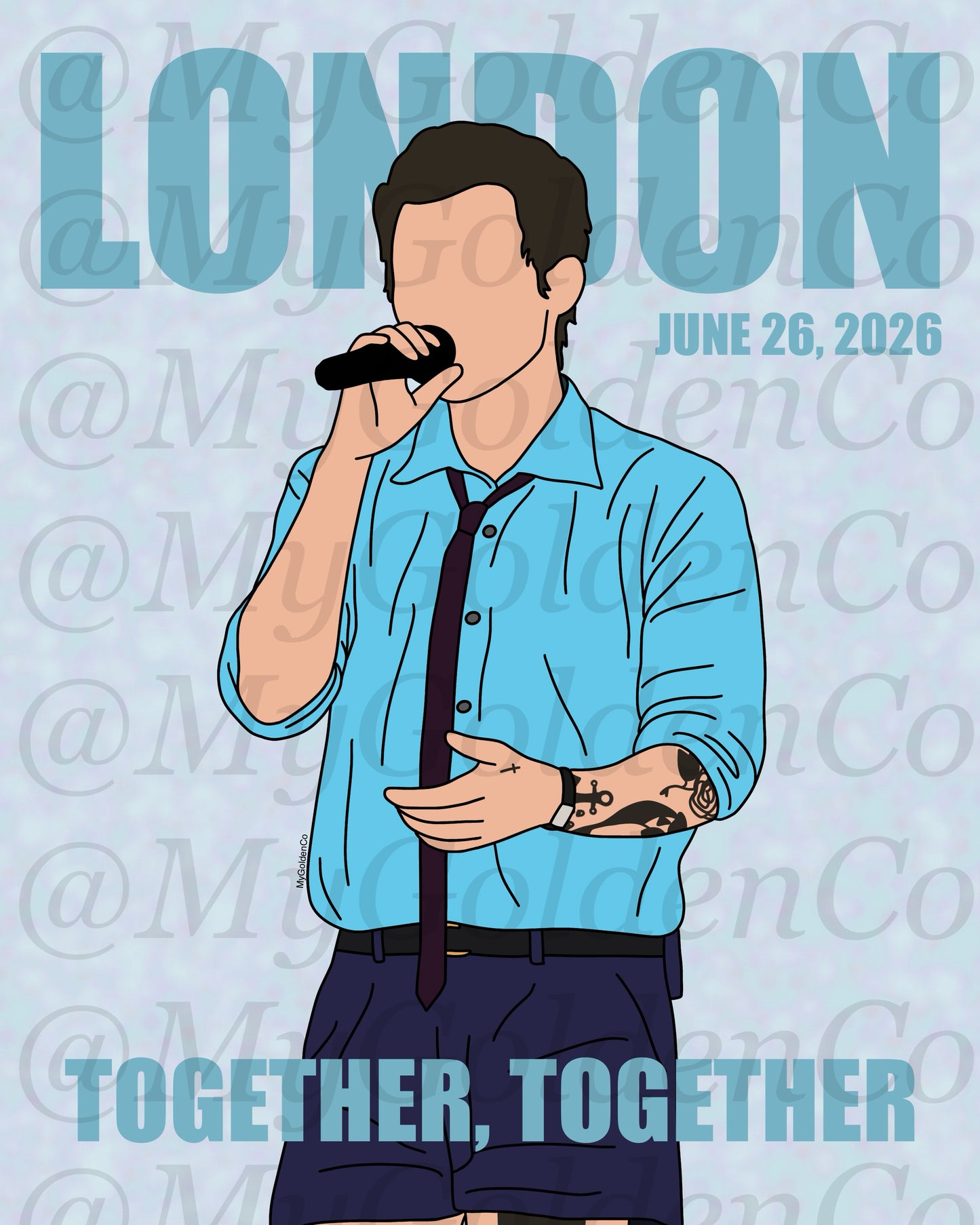 Together, London June 26 Glossy Poster
