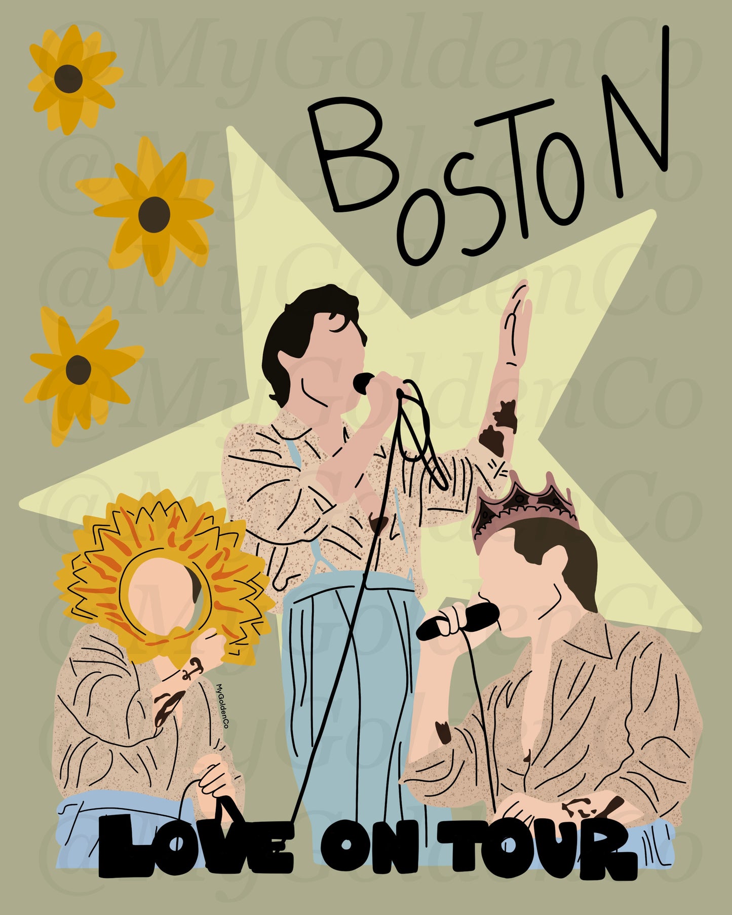 Boston Glossy Poster