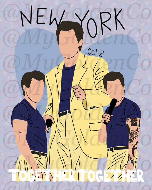 Together, New York City Oct 2 Glossy Poster