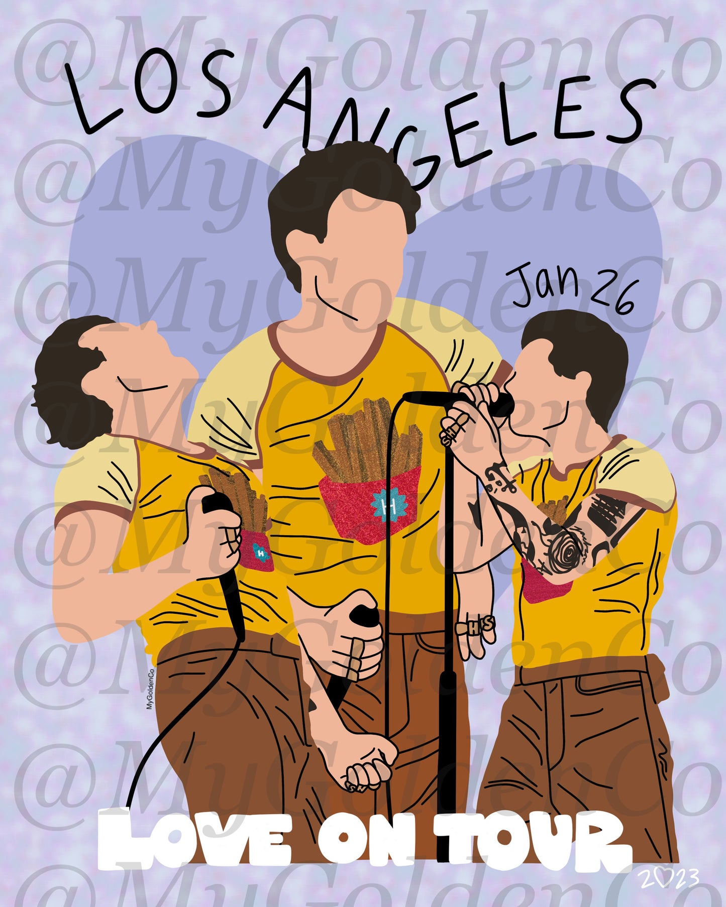 Los Angeles Jan 26 Glossy Poster