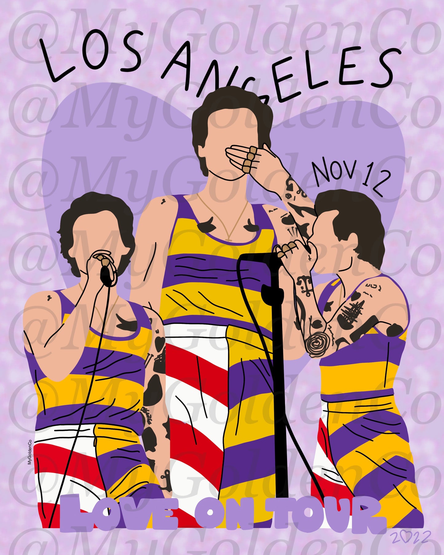 Los Angeles Nov 12 Glossy Poster