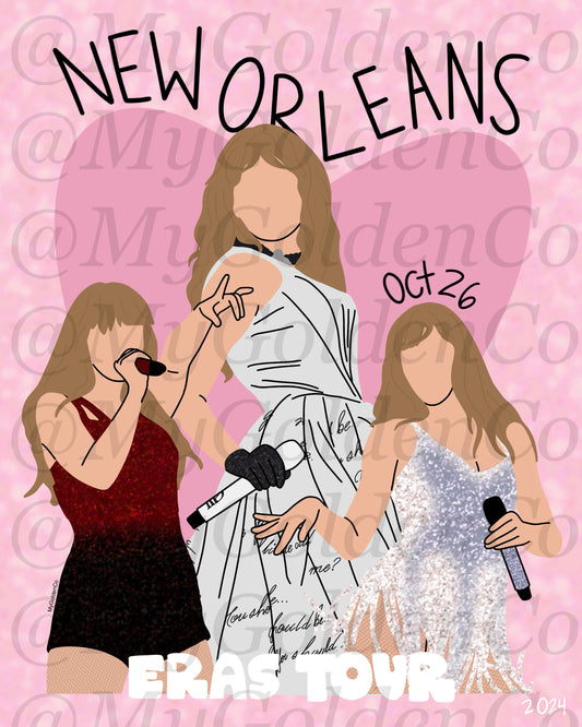 New Orleans Oct 26 Glossy Poster