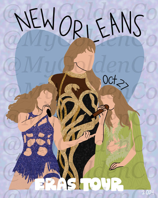 New Orleans Oct 27 Glossy Poster