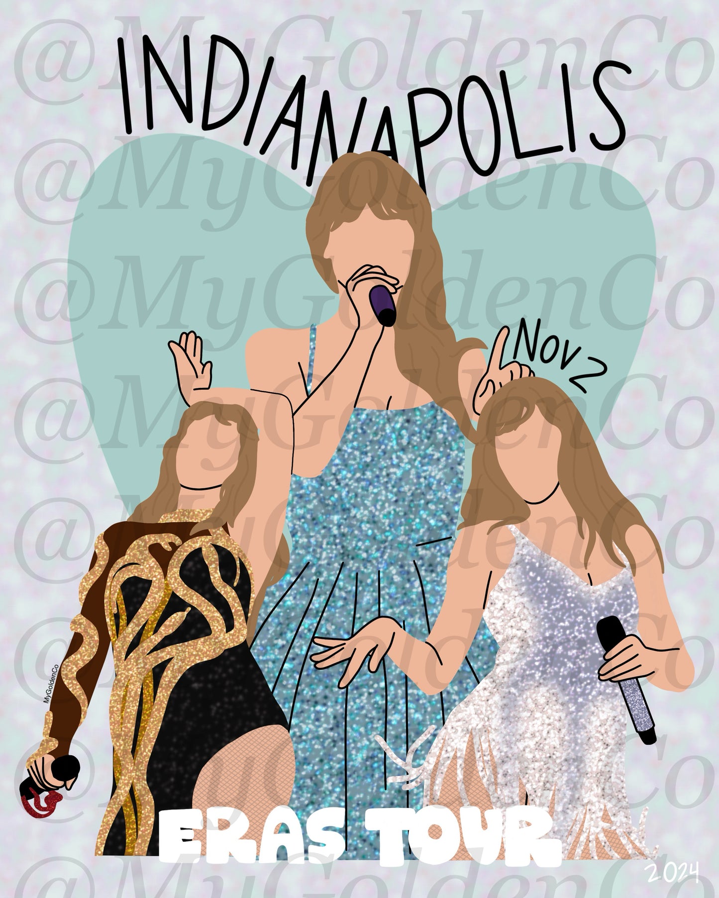 Indianapolis Nov 2 Glossy Poster